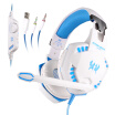 Zhuo KOTION EACH G2100 professional gaming computer shake headset game light-emitting Internet bar headset with a microphone white blue