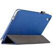 Cool Le Feng glory tablet 2 standard version of the protective sleeve steel grain leather case Tri-fold leather case bracket case Huawei glory tablet 2 standard version of the tablet protective shell 8 inches - blue