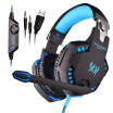 Zhuo KOTION EACH G2100 professional gaming computer shake headset game lighting Internet cafes headset with a microphone black blue