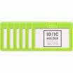 Deli 33381 Slide card holder work permit employee card horizontal six loaded white