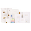M & G HAPY0179 Set Cherry Blossom Multifunctional Zipper Notebook Retro Diary Traveler&39s Handbook Pocket Book Set 8pcs White