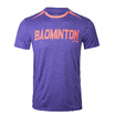 Li Ning LI-NING ATSK549-2 Men&39s Badminton T-shirt Purple Flower Gray
