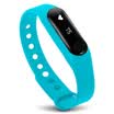 Full pass H6 intelligent heart rate bracelet micro letter mobile information display call reminders USB direct charge waterproof waterproof monitoring men&women health watch support millet phone blue