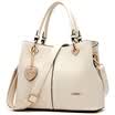 DOODOO bag fashion simple handbag shoulder Messenger bag large bag ladies bag handbags wild tide messenger bag D5028 meters white