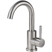 MEJUE Z-1204 net lead 304 stainless steel basin faucet big elbow hot&cold wash basin faucet