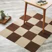 Jiangnan Leaves mats non-slip kitchen mats bathroom mats mats tiles carpet 28 28cm beige 4pcs