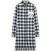 Semir Ladies Lattice Long Sleeve Shirt Long Sleeve Shirt 13316050023 Black & White L