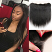 13X4 Peruvian Lace Frontal Closure Ear To Ear Lace Frontal Straight With Baby Hair Free Part 7A Unprocessed Virgin Human Hair