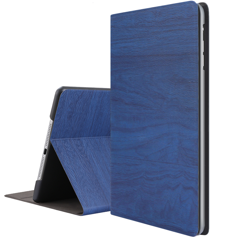 BIAZE Apple iPad Mini4 case shell light&drop intelligent sleep sleeping leather grain series PB19-deep sea blue