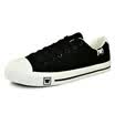 Pullrior classic canvas shoes wild casual shoes couple low to help wave shoes WXY709T black 36