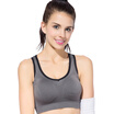 Antarctic Sports Brake Anti-Shock Shock Running Vest Girls Underwear Gathering No Bracelet Yoga Sleep Seamless Bra N375X20122 Gray -M
