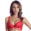 City beauty gathered in the bra 34 thick mold cup low heart of the United States on the back side of the milk ladies underwear 090552 wine red 70B