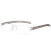 Love LianSan reading glasses meneless frame transparent transparent glasses glasses old glasses 2020 100 degrees brown
