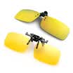 Jingdong Supermarket San&39s TANS sunglasses clip set polarized sunglasses tablets men&women day&night dual-use myopia clip outdoor driving driver 2001M gold film yellow film