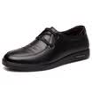Strong man DA7308 breathable single layer leather casual shoes male band with light men&39s shoes black 39 yards