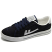 Warrior classic front with low to help men casual canvas shoes trend Korean students shoes 3447 dark blue silver 39