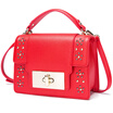 Aokang lady handbag small square bag Messenger bag casual shoulder bag female bag Korean version of the wave 8615301082 red