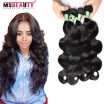 5A Brazilian Virgin Hair Body Wave 4 Bundles Brazilian Human Hair Weave Bundles Msbeauty Brazilian Body Wave Hair Extensions