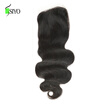 8A Cambodian Virgin Hair Body Wave Lace Closure 44 Top Quality Cambodian Wavy Hair Closure 8"-20"