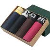 Langsha men&39s underwear men&39s flat pants elastic cotton breathable u convex sexy young four-legged head four mixed 180 XXL
