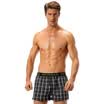 Seven wolves men&39s cotton shorts men&39s armbands men&39s shorts plaids British wind single strip 06494 lattice black 3XL