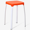 Hua Kai Star leisure chair stool fashion color change shoe stool thick plastic stool low stool orange