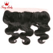 DHL Free Ship 7A Virgin Brazilian Human Hair Ear To Ear Lace Frontal Closure With Baby Hair 13x4 Body Wave Lace Frontal Closures