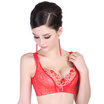Modal Rose Rings Pteris Cue Jacquard Adjusting Gathering Bra Red 80A