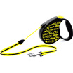 Germany imported Fulai Xi flexi fluorescent yellow series automatic telescopic dog traction rope dog chain dog rope series rope-shaped M No 5 meters 20kg