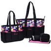 My love multi-functional large-capacity mummy bag 5 sets of pregnant women to be produced package shoulder bag large&medium-sized package ZA17768 gray wave point 5 sets