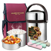 Jingdong Supermarket Golden Key GOLDEN KEY 304 insulation pot 2L straight anti-overflow vacuum stainless steel lunch box insulation barrels GK-R2000T