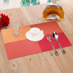 Green reed European-style insulation mats pvc insulation mats Western table table orange box 4 pieces