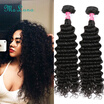 Malaysian Virgin Hair 3PCS Malaysian Deep Wave 7A Deep Wave Malaysian Hair Virgin Malaysian Hair Weave Bundles 100 Human Hair