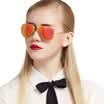 Jimmy Orange new sunglasses colorful men&women tide couple models toad sunglasses shade round face big frame driving glasses J7232SBUTL light blue small section