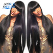 Angie Queen Russian Virgin Hair Straight 4Bundles Remi Velvet Hair Weaves Jet Black Russian Straight Hair Human Hair Bundle
