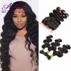 8A Indian Virgin Hair Body Wave With Closure 360 Lace Frontal With Bundle 3pc Human Hair Bundles With 360 Lace Frontal Closure