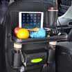 Hua Zhuang car storage bag upgrade bag storage bag car with folding table car seat back luggage supplies car seat storage bag-qc9 black&red paragraph