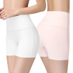 The United States&Ya Ting 2 high waist ice silk safety pants ladies underwear a seamless cotton crotch underwear female white pink XL