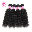 YS HAIR Peruvian Virgin Hair Deep Wave 4 pcs 7A Grade Unprocessed Human Hair Wave Natural Color