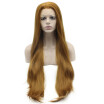 Iwona Synthetic Hair Lace Front Long Straight Blonde Wig