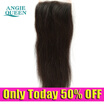 Lace Closure Bleached Knots Peruvian Hair Straight Lace Closure 8A Peruvian Virgin Hair Lace Closure Natural Color Angie Queen
