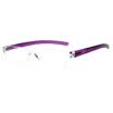 Love LianSan reading glasses meneless frame transparent transparent glasses glasses old glasses 2020 100 degrees brown