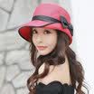 Jingdong Supermarket Siggi SI89317 hat summer summer straw hat can be folded big along the sun hat Korean version of the tide cover beach beach cap cap red 57CM