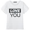 Semir summer girl t-shirt round neck lace embroidery letters were thin 12216000213 bleached XL