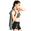 Qu Mu sports shock three-piece underwear gather bra comfortable shorts casual shirt sports yoga suit QM7627-1 black L