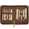 Jingdong Supermarket 777 Nail Knife Set Nail Clamp Clamp Repair Beauty Set 11pcs NTS-6013G Classical Brown Import
