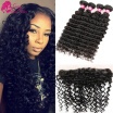 Malaysian Deep Wave With Frontal Closure Ear To Ear Lace Frontal With Bundles Malaysian Virgin Hair With Frontal