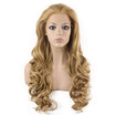 Iwona Synthetic Hair Lace Front Long Wavy Ash Blonde Wig
