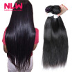 NLW 10A Brazilian virgin human hair 3 bundles Silk straight hair extensions