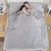 Zero Explore LIVTOR Outdoor Portable Cotton Sleeping Bag Seal Dirty Hotel Hotel Travel Cotton Hygiene Sheets Quilt Silver Gray Single Wide 120 220cm